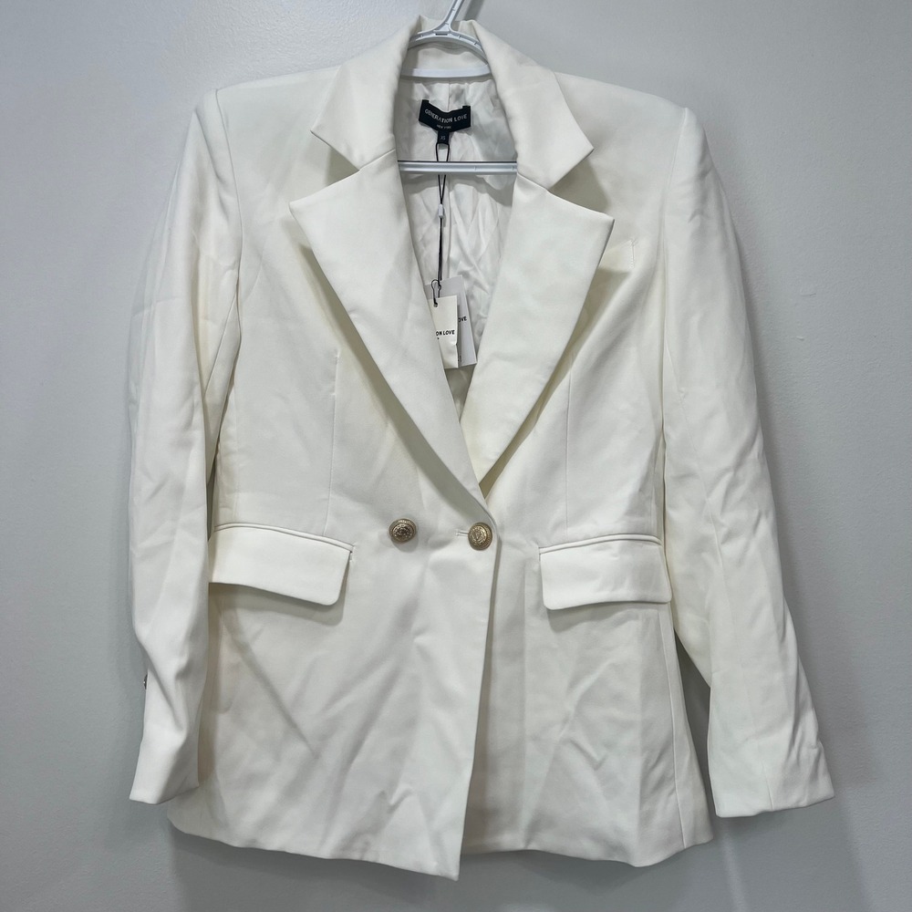 Generation Love Womens Meg‎ Blazer Jacket 2 NWT $385 Double Breasted Career